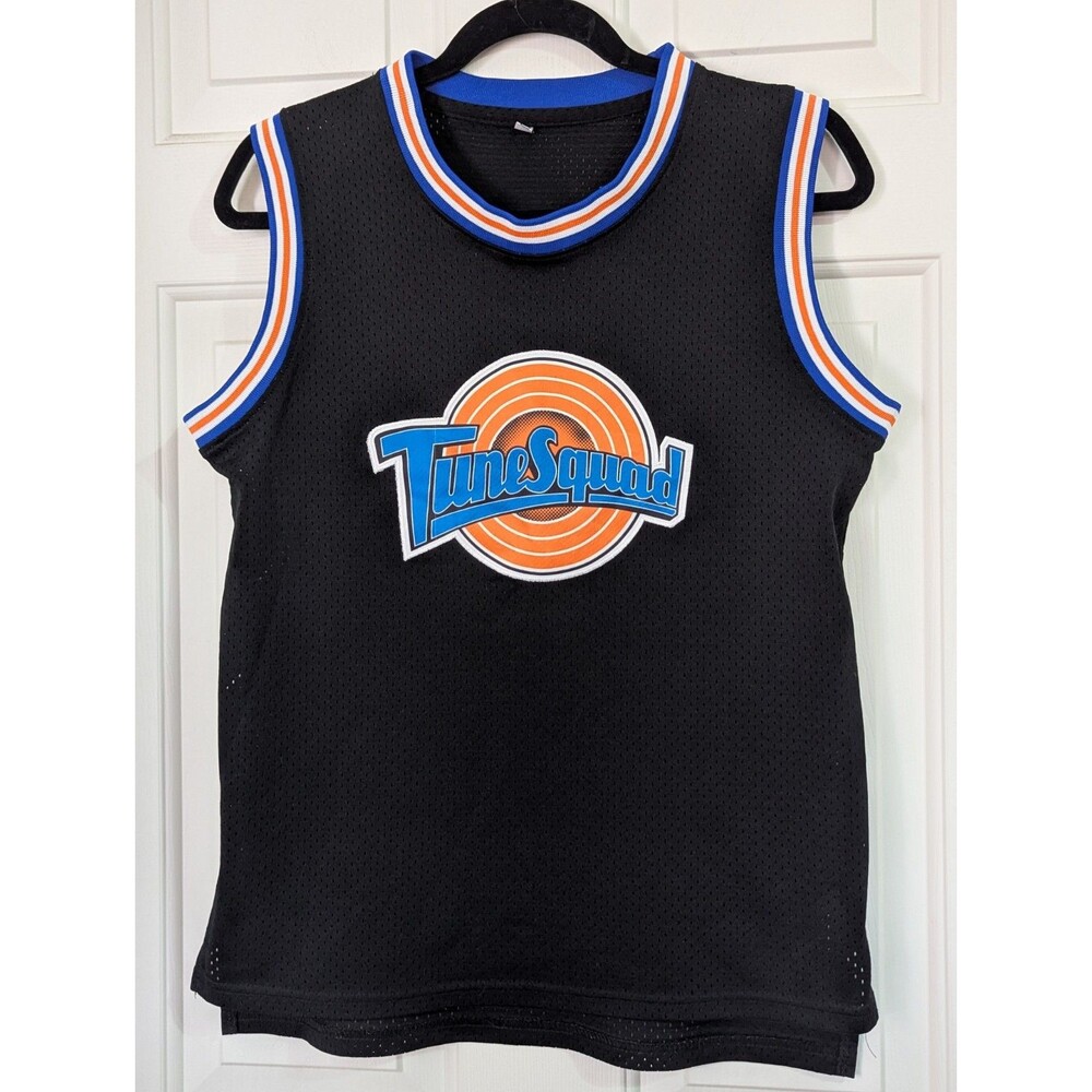 VTG Space Jam Tune Squad Bugs Basketball Jersey Youth Large Black Looney Tunes
